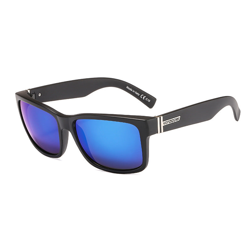 Retro big frame sunglasses color film sunglasses