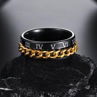 Fashion Roman Numerals Chain Ring