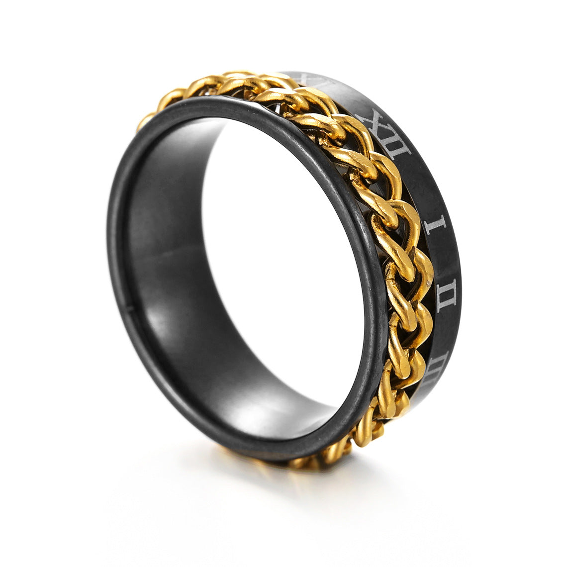 Fashion Roman Numerals Chain Ring