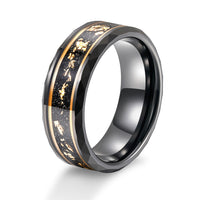 Men's Fashion Jinbo Lace Wide Surface Tungsten Ring