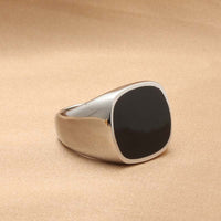 Men's Simplicity Square Drop Vinyl Ring