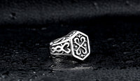 Fashion Steel Warrior Ring Ornament