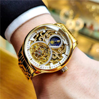 Men's Luminous Hollow Out Fully Automatic Mechanical Watch