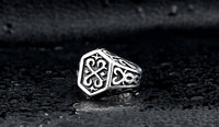 Fashion Steel Warrior Ring Ornament